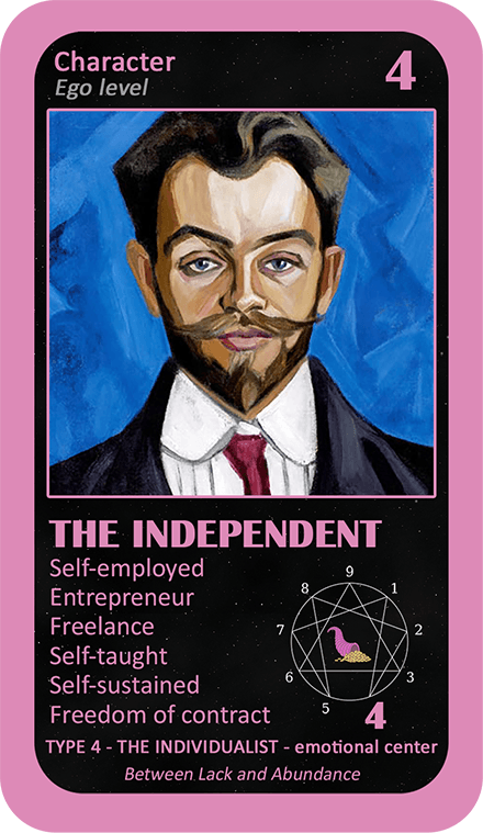 The Wealth Enneagram Oracle: card 4 The Independent