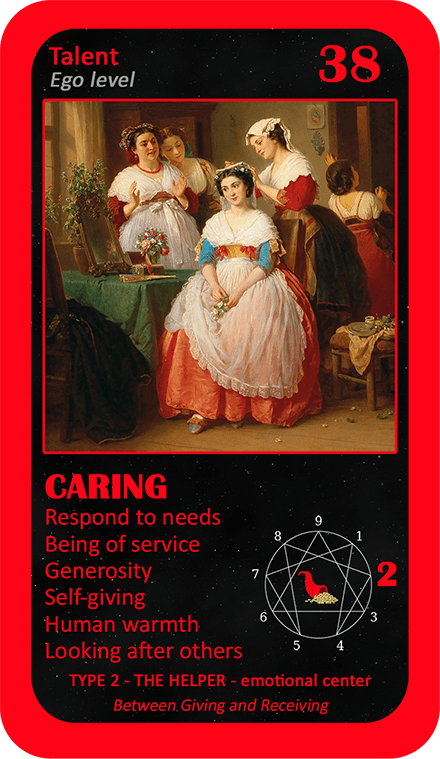 The Wealth Enneagram Oracle: card 38 Caring