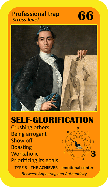 The Wealth Enneagram Oracle: card 66 Self-Glorification