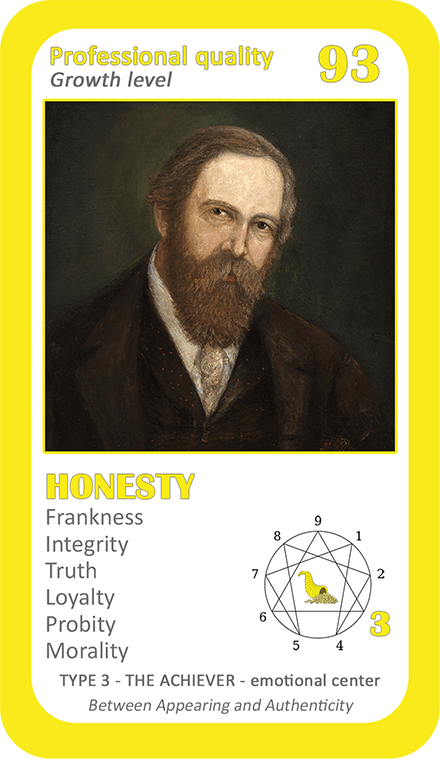 The Wealth Enneagram Oracle: card 93 Honesty