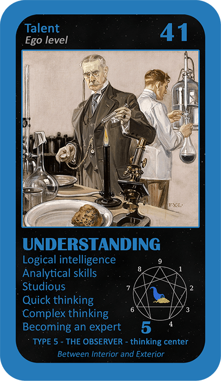 The Wealth Enneagram Oracle: card 41 Understanding