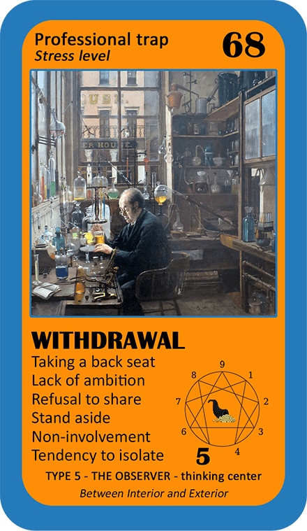 The Wealth Enneagram Oracle: card 68 Withdrawal