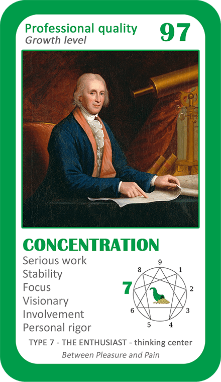 The Wealth Enneagram Oracle: card 97 Concentration