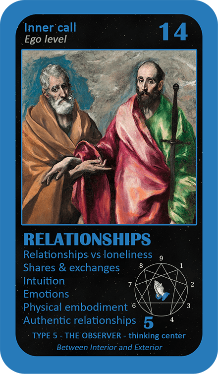 The Mystical Enneagram Oracle: card 14 Relationships