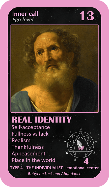 The Mystical Enneagram Oracle: card 13 Real Identity