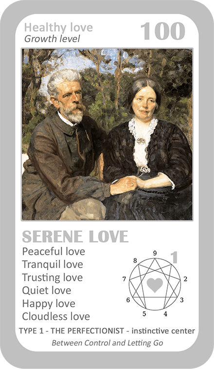 The Love Enneagram Oracle: card 100 Serene Love