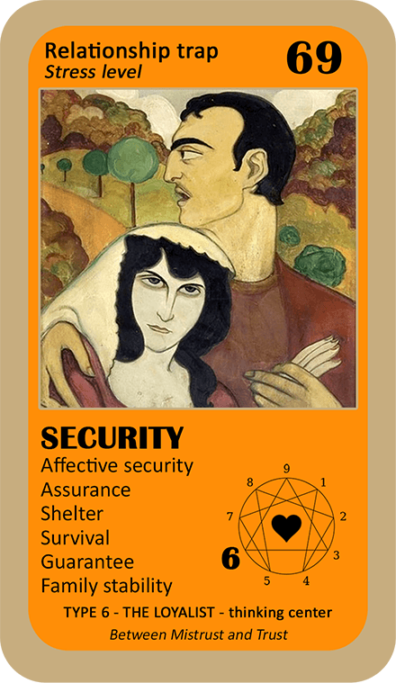 The Love Enneagram Oracle: card 69 Security