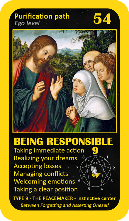 The Mystical Enneagram Oracle: card 54 Being Responsible