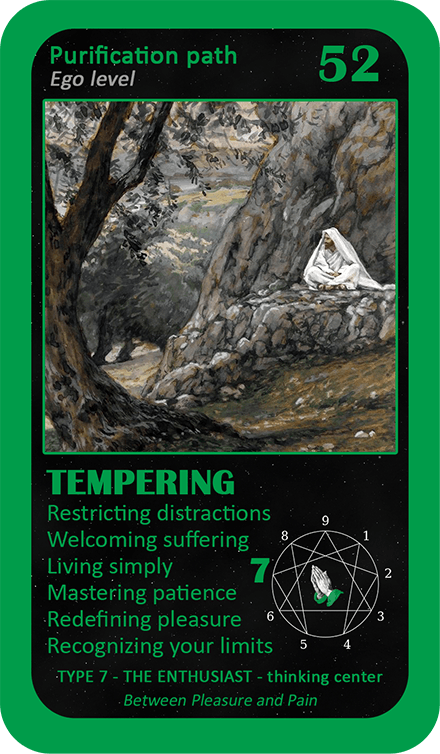 The Mystical Enneagram Oracle: card 52 Tempering