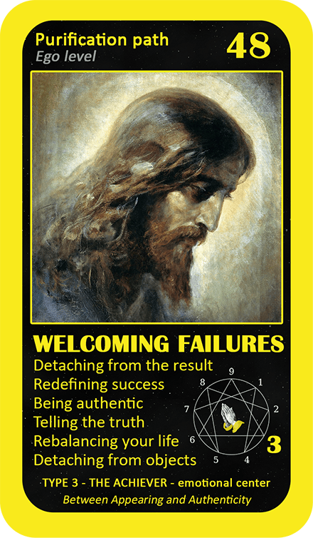 The Mystical Enneagram Oracle: card 48 Welcoming Failures