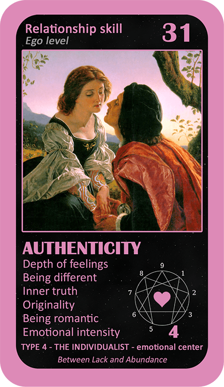 The Love Enneagram Oracle: card 31 Authenticity