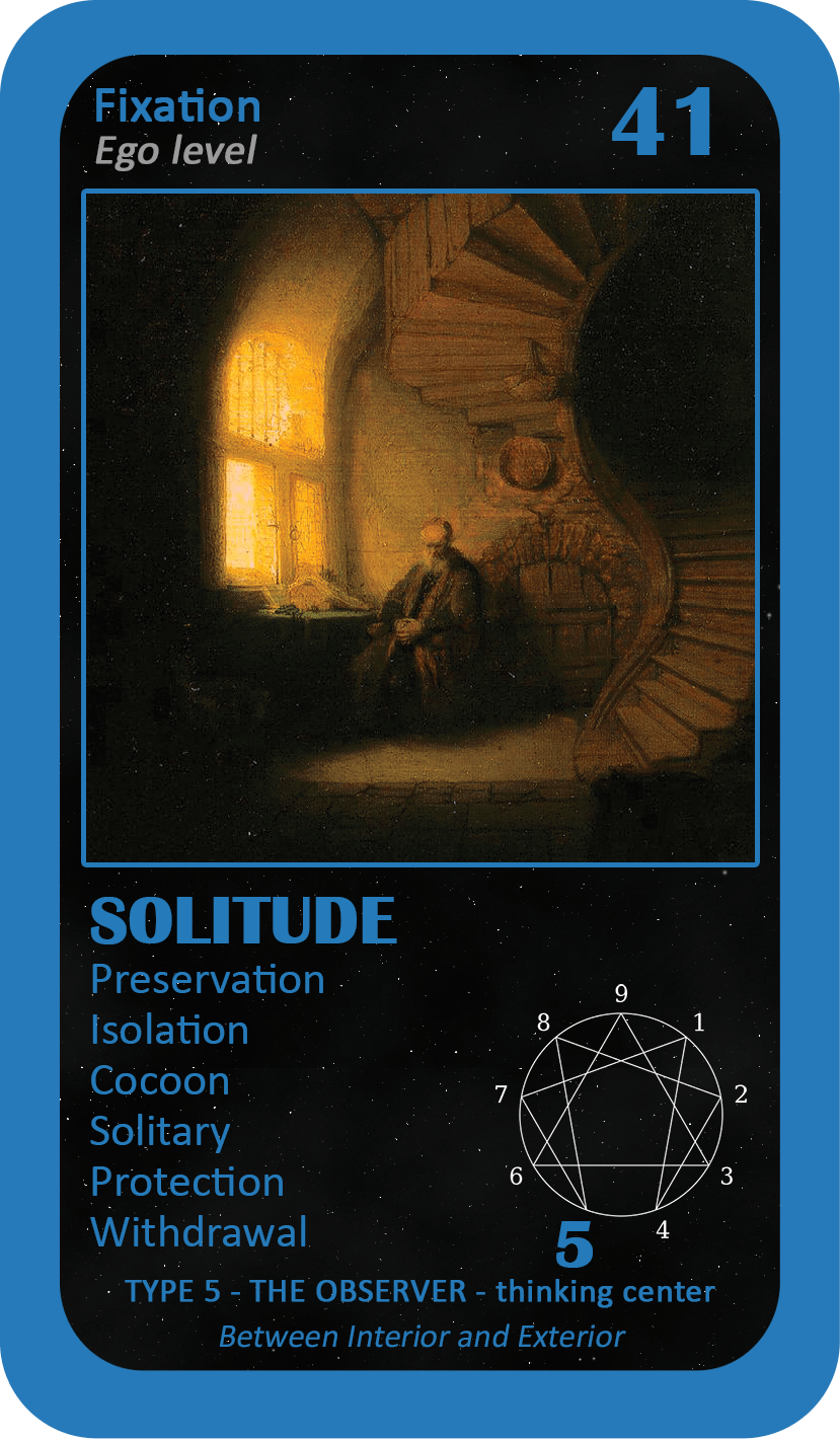The General Enneagram Oracle: card 41 Solitude