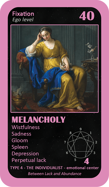 The General Enneagram Oracle: card 40 Melancholy