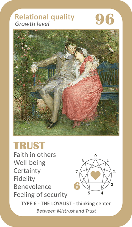 The Love Enneagram Oracle: card 96 Trust