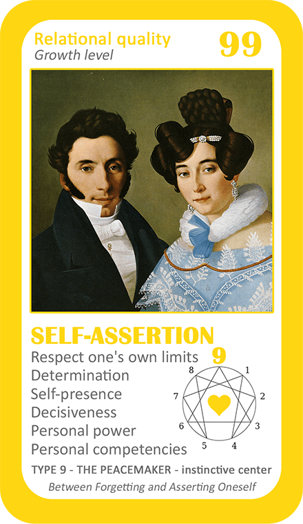 The Love Enneagram Oracle: card 99 Self-Assertion