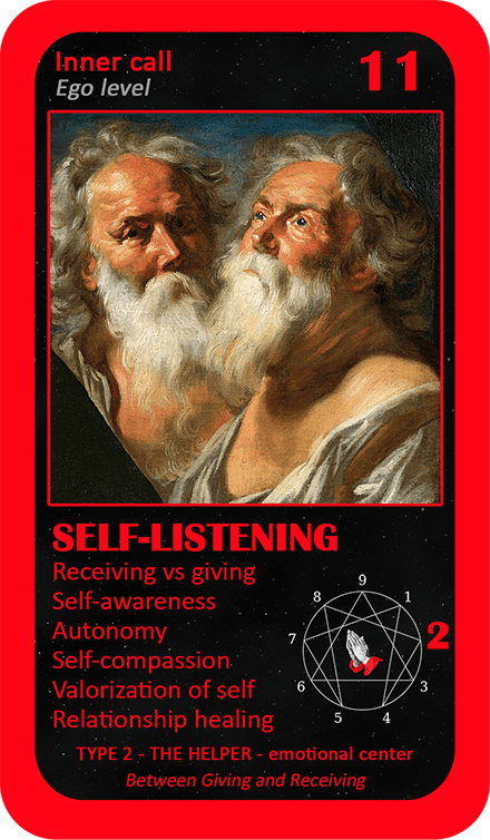 The Mystical Enneagram Oracle: card 11 Self-Listening