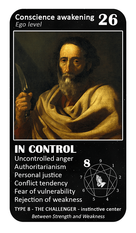 The Mystical Enneagram Oracle: card 26 In Control