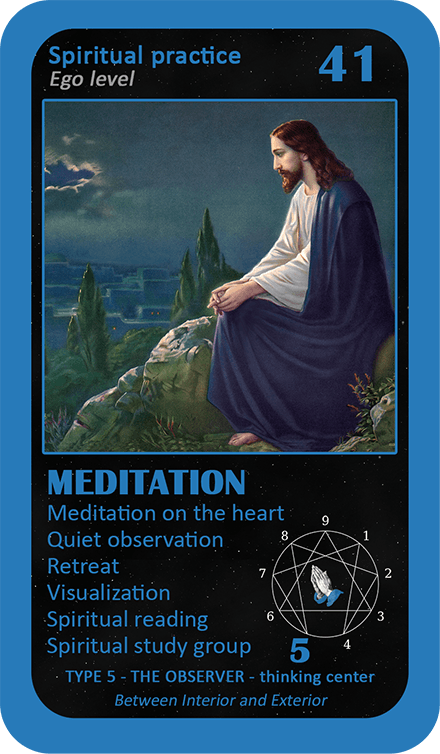The Mystical Enneagram Oracle: card 41 Meditation