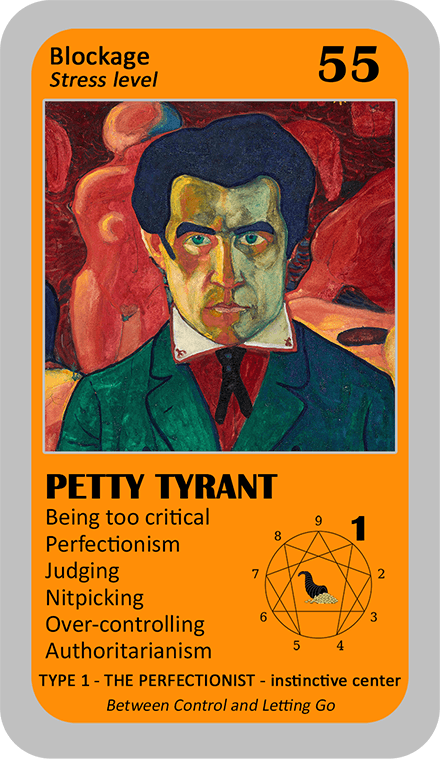 The Wealth Enneagram Oracle: card 55 Petty Tyrant
