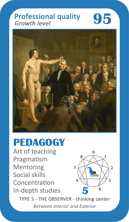 The Wealth Enneagram Oracle: card 95 Pedagogy