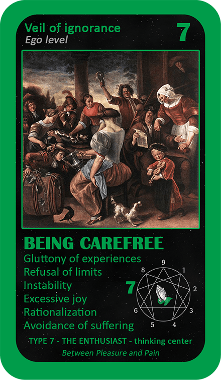 The Love Enneagram Oracle: card 7 Being Carefree
