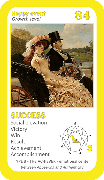 The Wealth Enneagram Oracle: card 84 Success