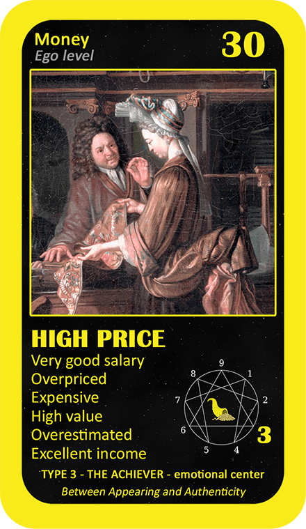 The Wealth Enneagram Oracle: card 30 High Price