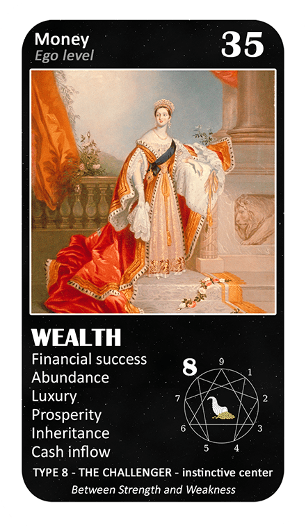 The Wealth Enneagram Oracle: card 35 Wealth