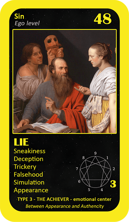 The General Enneagram Oracle: card 48 Lie