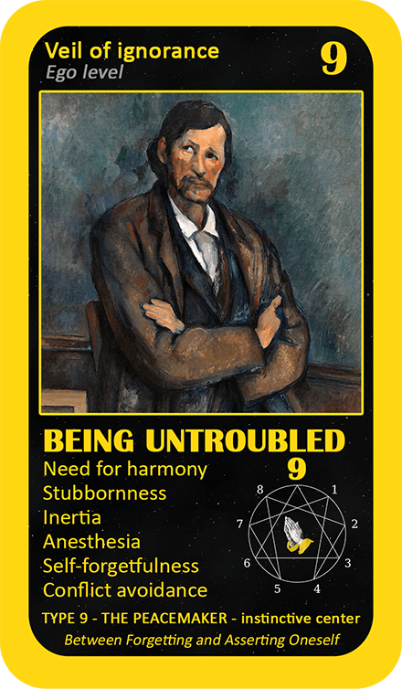 The Mystical Enneagram Oracle: card 9 Being Untroubled
