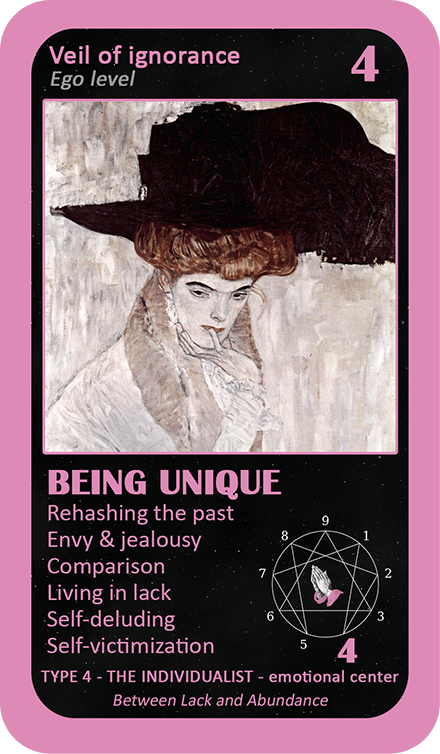 The Mystical Enneagram Oracle: card 4 Being Unique