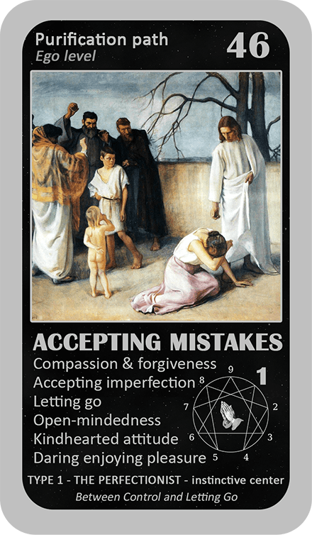 The Mystical Enneagram Oracle: card 46 Accepting Mistakes