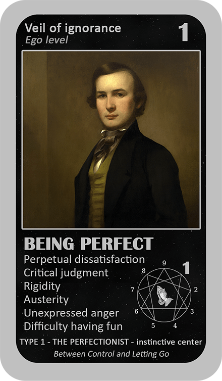 The Mystical Enneagram Oracle: card 1 Being Perfect
