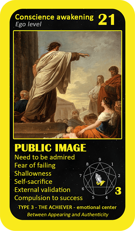 The Mystical Enneagram Oracle: card 21 Public Image