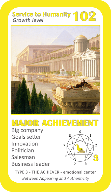 The Wealth Enneagram Oracle: card 102 Major Achievement