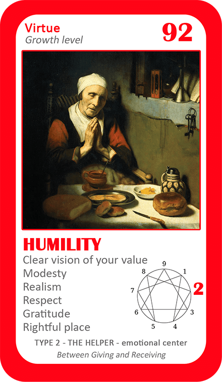 The General Enneagram Oracle: card 92 Humility