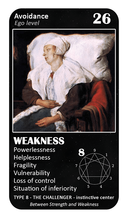 The General Enneagram Oracle: card 26 Weakness