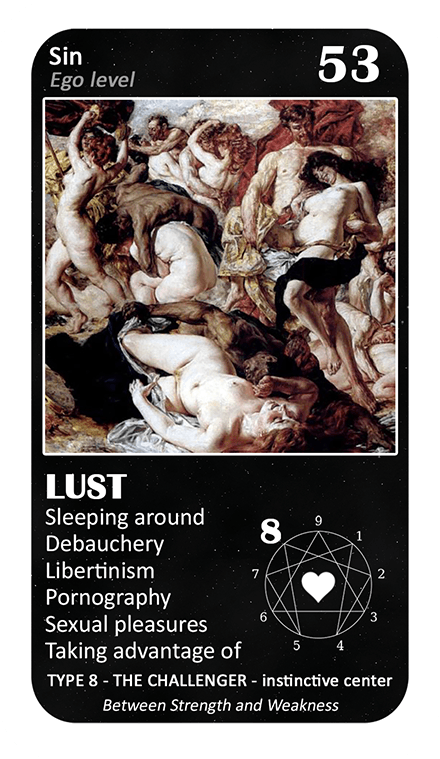 The Love Enneagram Oracle: card 53 Lust