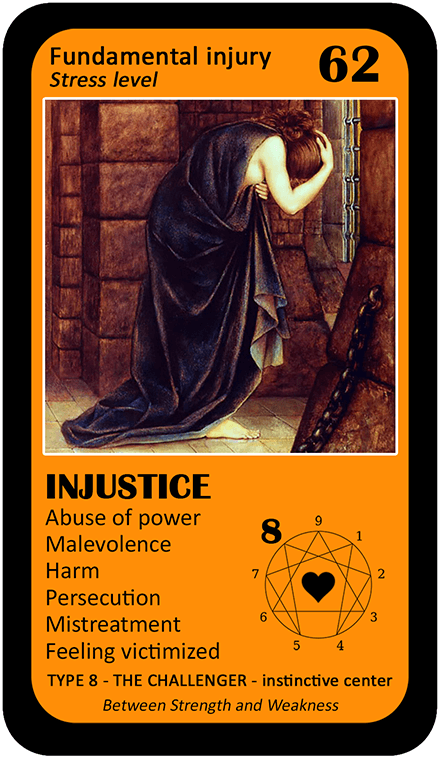 The Love Enneagram Oracle: card 62 Injustice