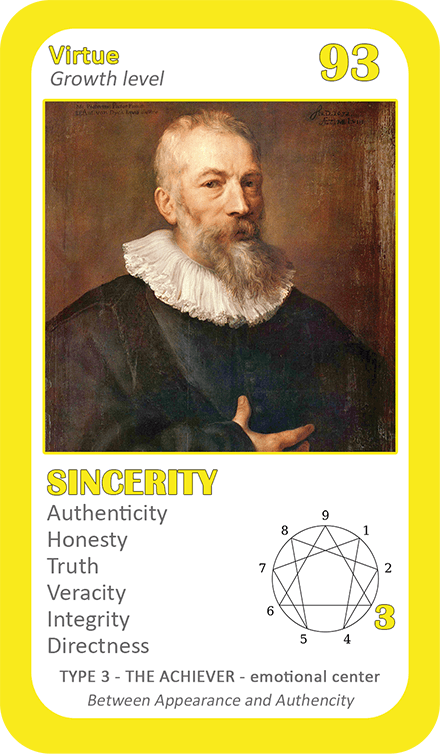 The General Enneagram Oracle: card 93 Sincerity