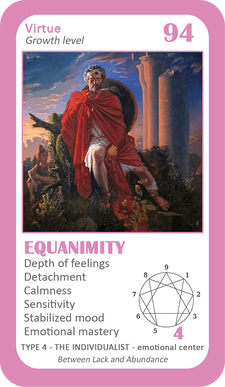 The General Enneagram Oracle: card 94 Equanimity