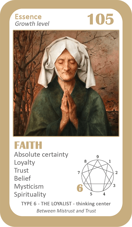 The General Enneagram Oracle: card 105 Faith