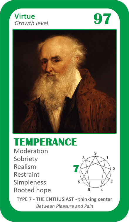 The General Enneagram Oracle: card 97 Temprance