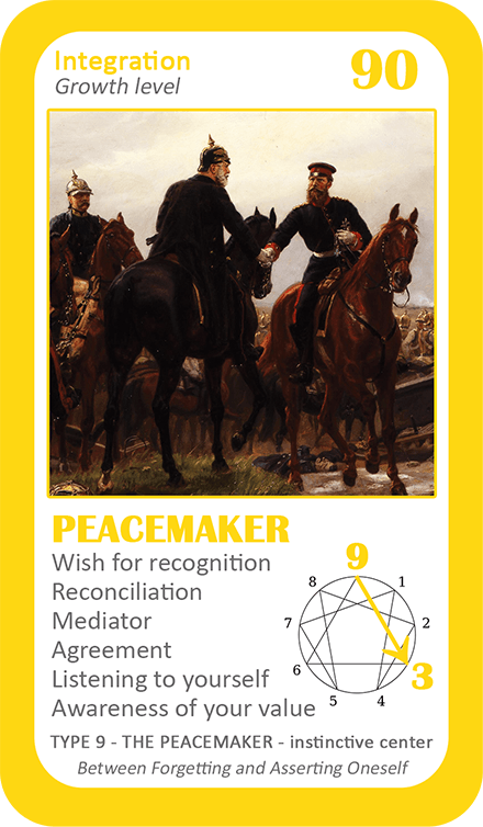 The General Enneagram Oracle: card 90 Peacemaker