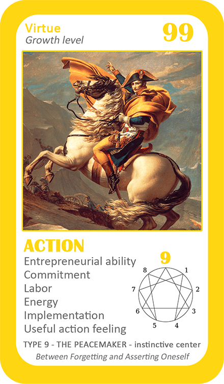 The General Enneagram Oracle: card 99 Action
