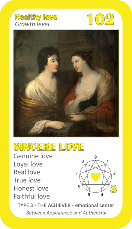 The Love Enneagram Oracle: card 102 Sincere Love