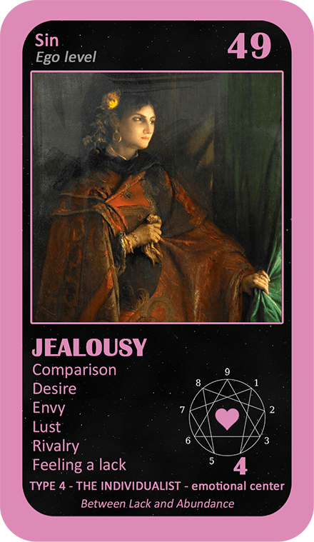 The Love Enneagram Oracle: card 49 Jealousy