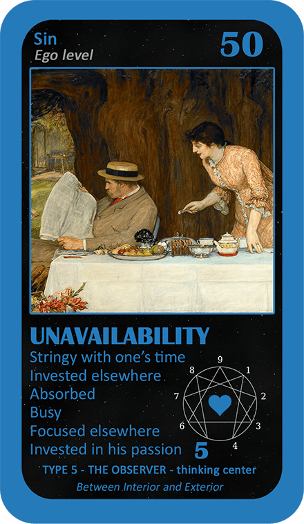 The Love Enneagram Oracle: card 50 Unavailability