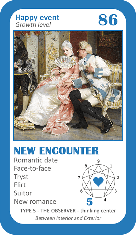 The Love Enneagram Oracle: card New Encounter