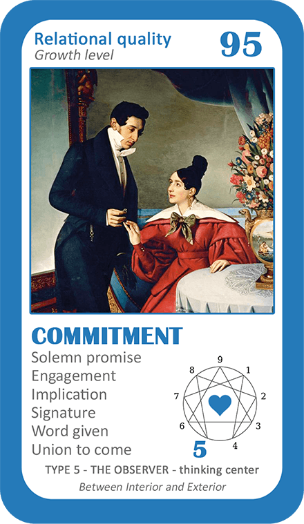 The Love Enneagram Oracle: card 95 Commitment
